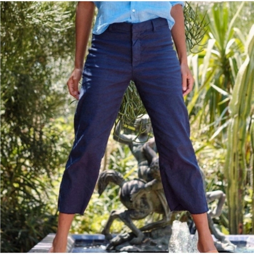 Frank & Eileen Kinsale Navy Chinos cropped 51897